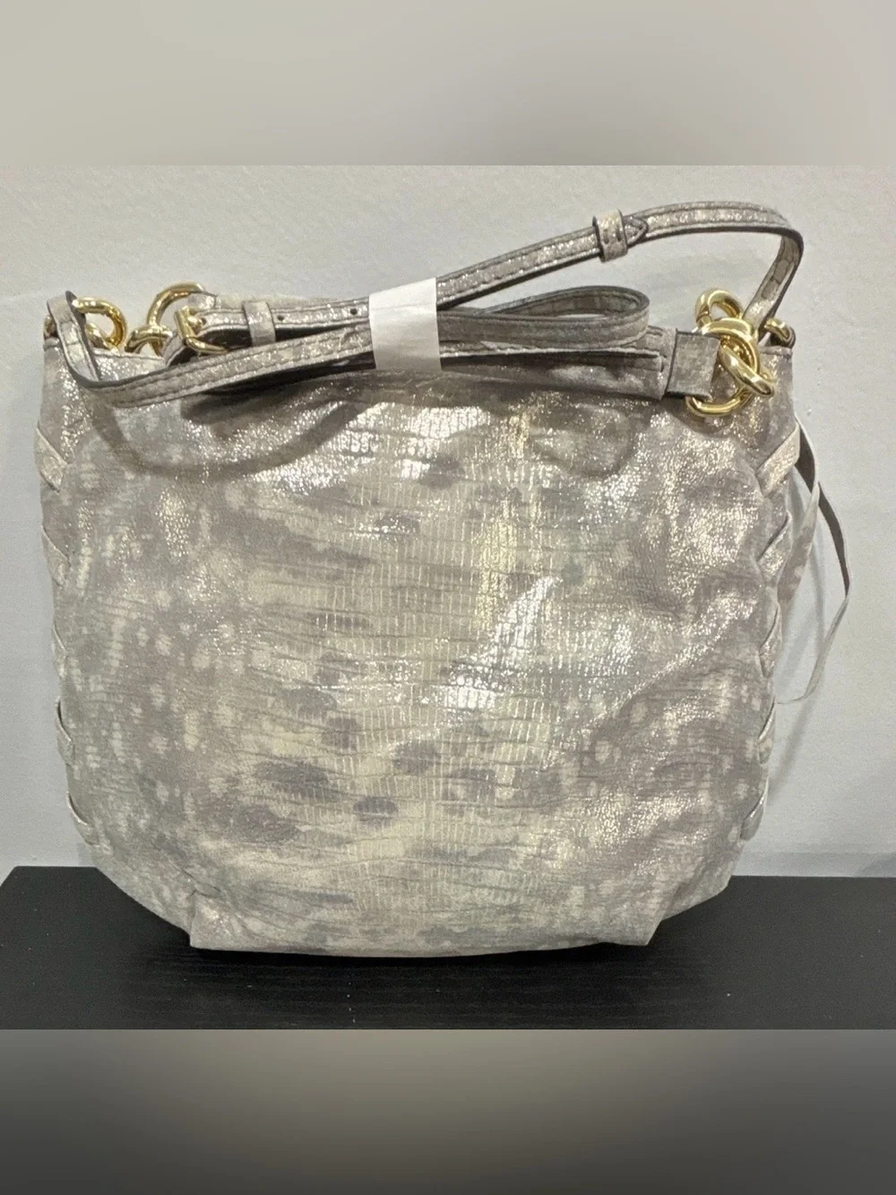 Aimee Kestenberg Metallic iridescent  crossbody purse Gold Hardware new bag